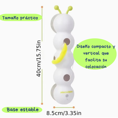 Caterpillar pet cat:El juguete que despierta su instinto